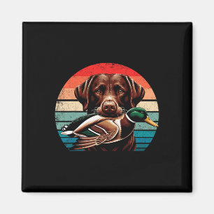 Labrador Retriever mit Mallard Entenjagd Magnet