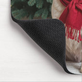 Labrador Retriever mit Rentier Antler Mousepad (Ecke)