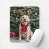 Labrador Retriever mit Rentier Antler Mousepad (Mit Mouse)