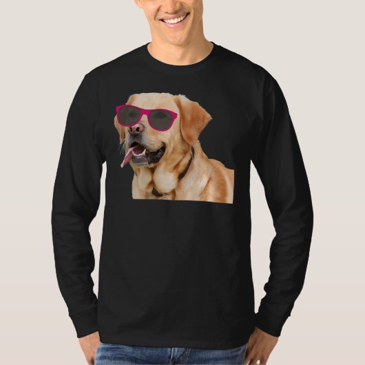 Labrador Retriever mit Sonnenblase T-Shirt (Vorderseite)