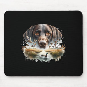 Labrador Retriever mit Stockenten auf Entenjagd Mousepad