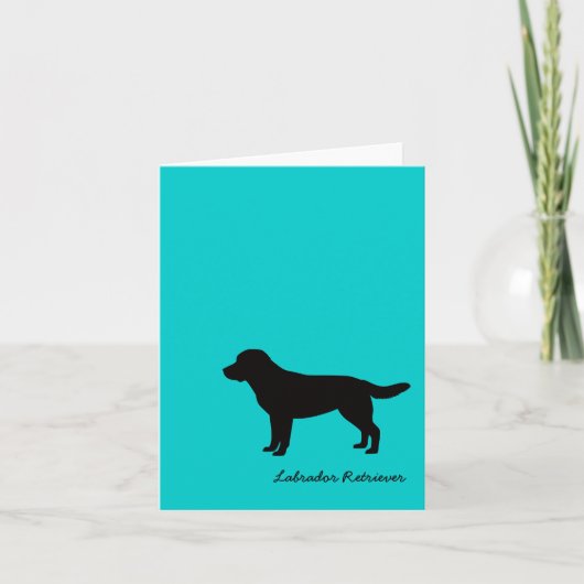 Labrador-Retriever-Mitteilungskarten Karte (Vorderseite)