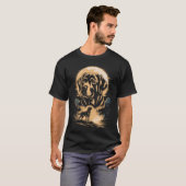 Labrador Retriever Mondlicht Wasserfall T-Shirt (Vorne ganz)