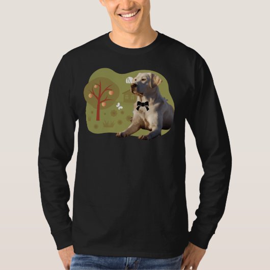 Labrador Retriever Mountains T-Shirt (Vorderseite)