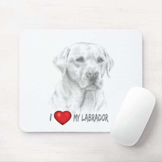 Labrador Retriever Mouse Pad Mousepad (Mit Mouse)