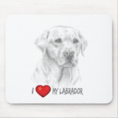 Labrador Retriever Mouse Pad Mousepad (Vorne)