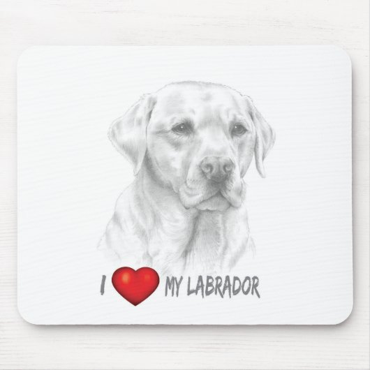 Labrador Retriever Mouse Pad Mousepad (Vorne)