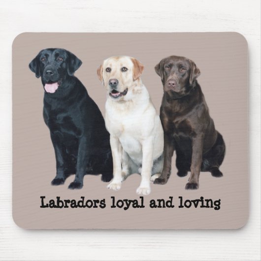Labrador retriever Mousepad (Vorne)