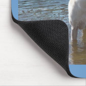 Labrador retriever Mousepad in dem See (Ecke)
