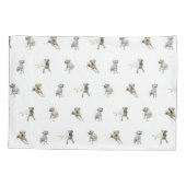 Labrador retriever-Muster (weiß) Kissenbezug (Rückseite)