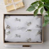 Labrador retriever-Muster (weiß) Seidenpapier (Geschenk)