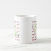 Labrador Retriever Naughty oder Nice Kaffeetasse (Mittel)