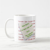 Labrador Retriever Naughty oder Nice Kaffeetasse (Links)