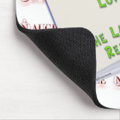 Labrador Retriever Naughty oder Nice Mousepad (Ecke)