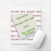Labrador Retriever Naughty oder Nice Mousepad (Mit Mouse)