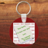 Labrador Retriever Naughty oder Nice Schlüsselanhä Schlüsselanhänger (Rückseite)