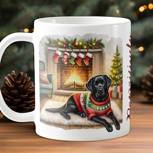 Labrador Retriever Niedlich Dog Weihnachtsbaum Kaffeetasse