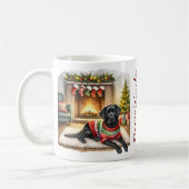 Labrador Retriever Niedlich Dog Weihnachtsbaum Kaffeetasse (Links)