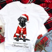 Labrador Retriever Niedlich Santa Dog Familienweih T-Shirt