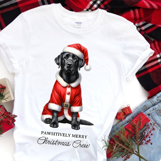 Labrador Retriever Niedlich Santa Dog Familienweih T-Shirt