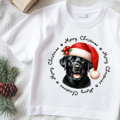 Labrador Retriever Niedlich Santa Dog Familienweih T-Shirt
