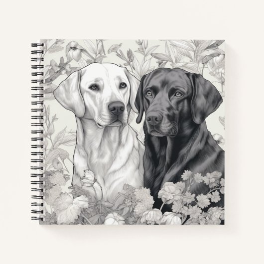 Labrador Retriever Note Book Notizblock (Vorderseite)