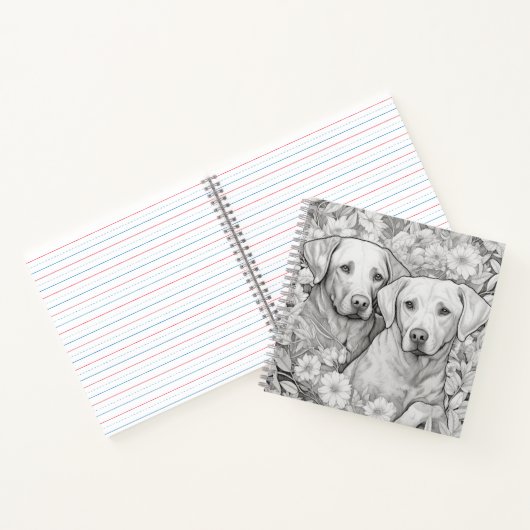 Labrador Retriever Note Book Notizblock (Innenseite)