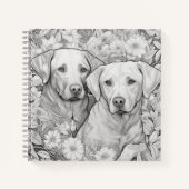 Labrador Retriever Note Book Notizblock (Vorderseite)