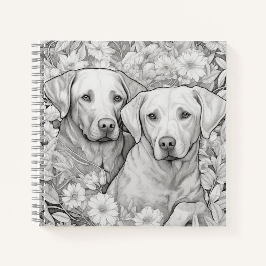 Labrador Retriever Note Book Notizblock (Vorderseite)