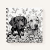Labrador Retriever Note Book Notizblock (Vorderseite)
