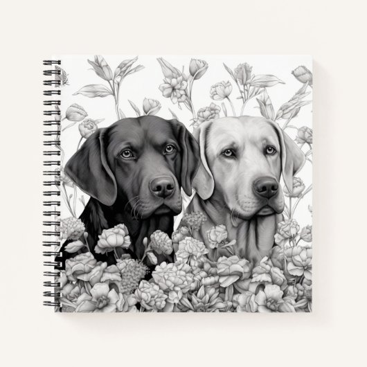 Labrador Retriever Note Book Notizblock (Vorderseite)