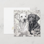 Labrador Retriever Note Card (Vorne/Hinten)