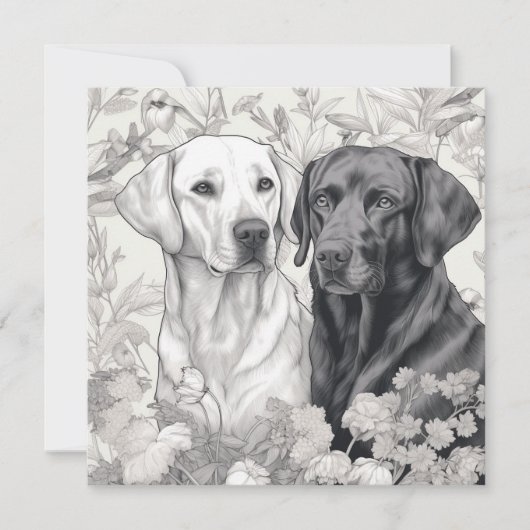 Labrador Retriever Note Card (Vorderseite)