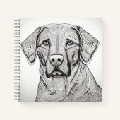 Labrador Retriever Notebook Notizblock (Vorderseite)