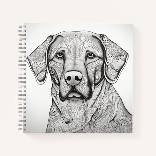 Labrador Retriever Notebook Notizblock (Vorderseite)