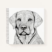 Labrador Retriever Notebook Notizblock (Vorderseite)