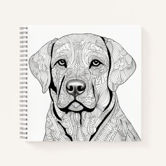 Labrador Retriever Notebook Notizblock (Vorderseite)