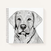 Labrador Retriever Notebook Notizblock (Vorderseite)