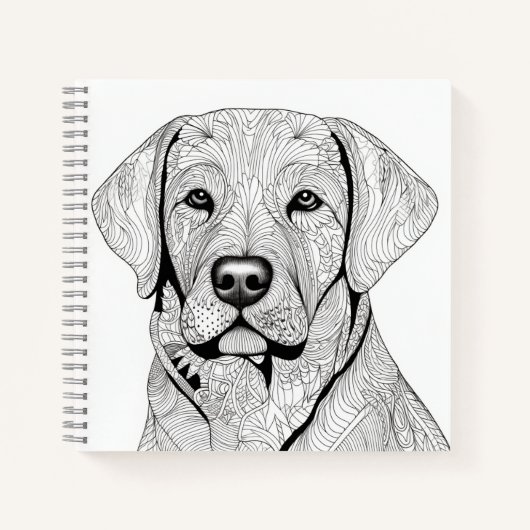 Labrador Retriever Notebook Notizblock (Vorderseite)
