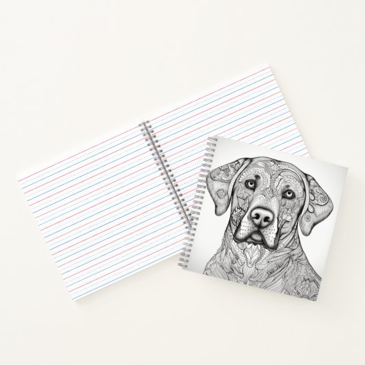 Labrador Retriever Notebook Notizblock (Innenseite)