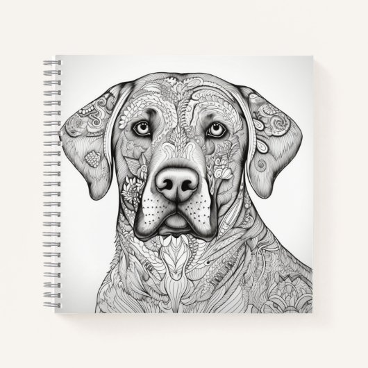 Labrador Retriever Notebook Notizblock (Vorderseite)