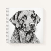 Labrador Retriever Notebook Notizblock (Vorderseite)