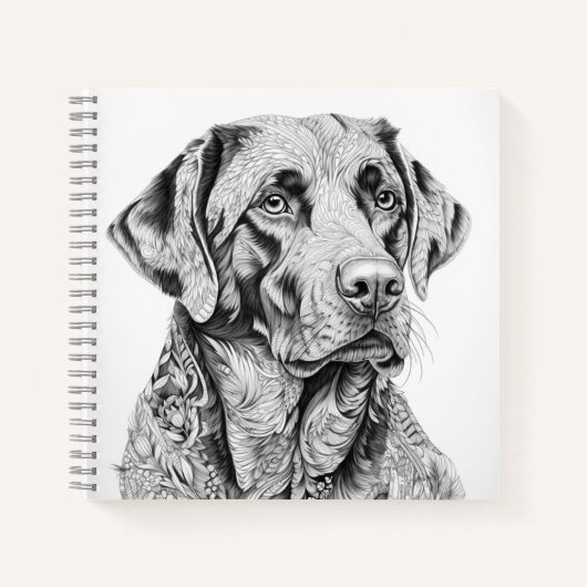 Labrador Retriever Notebook Notizblock (Vorderseite)