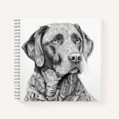Labrador Retriever Notebook Notizblock (Vorderseite)