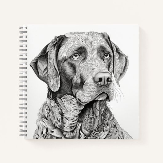 Labrador Retriever Notebook Notizblock (Vorderseite)