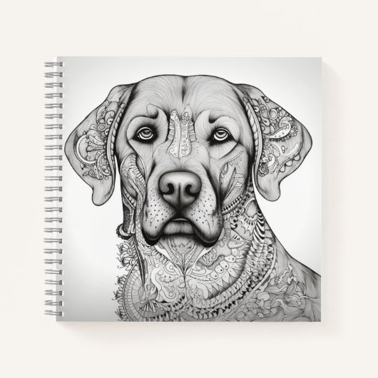 Labrador Retriever Notebook Notizblock (Vorderseite)