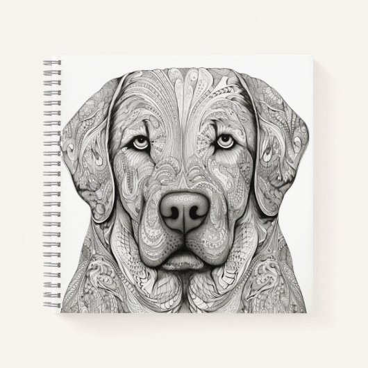 Labrador Retriever Notebook Notizblock (Vorderseite)