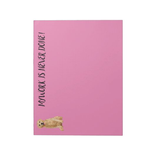 LABRADOR RETRIEVER NOTEPAD NOTIZBLOCK (Rotiert)