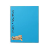 LABRADOR RETRIEVER NOTEPAD NOTIZBLOCK (Rotiert)
