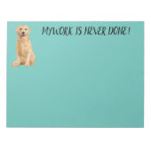 LABRADOR RETRIEVER NOTEPAD NOTIZBLOCK (Vorderseite)